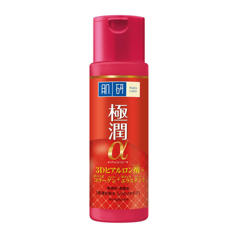 Hada Labo Gokujyun Lifting Alpha Lotion Moist 170 ml., Антивозрастной гиалуроновый лифтинг-лосьон (питательный) 170 мл.