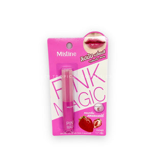 Mistine Pink Magic Lip Plus Vitamin E - Strawberry 1.7 g., Бальзам для губ с ароматом клубники 1,5 гр.
