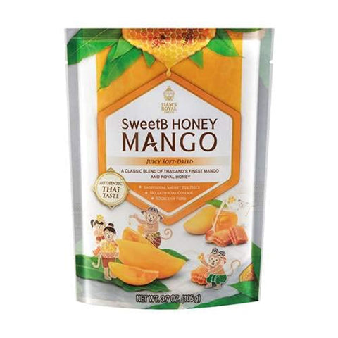 SIAM’S ROYAL SWEETS SweetB Honey Mango Juicy Soft-Dried 105 g., Ломтики вяленого манго с мёдом 105 гр.