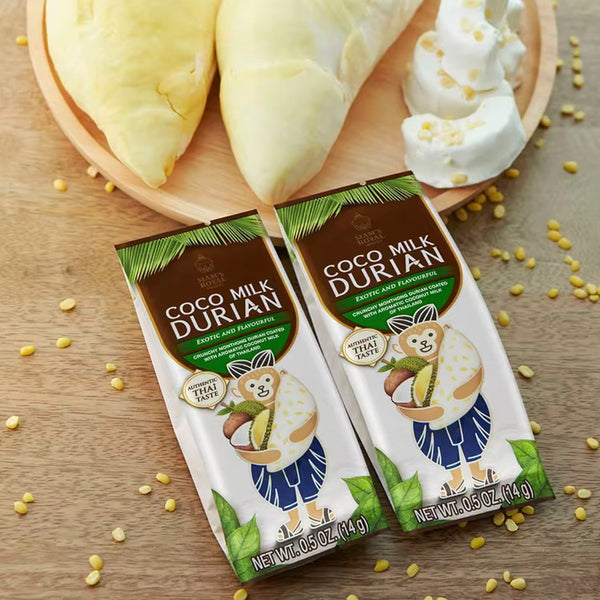 SIAM’S ROYAL SWEETS Coco Milk Durian Exotic and Flavourful 70 g., Вяленые ломтики дуриана с кокосовым молоком 70 гр.