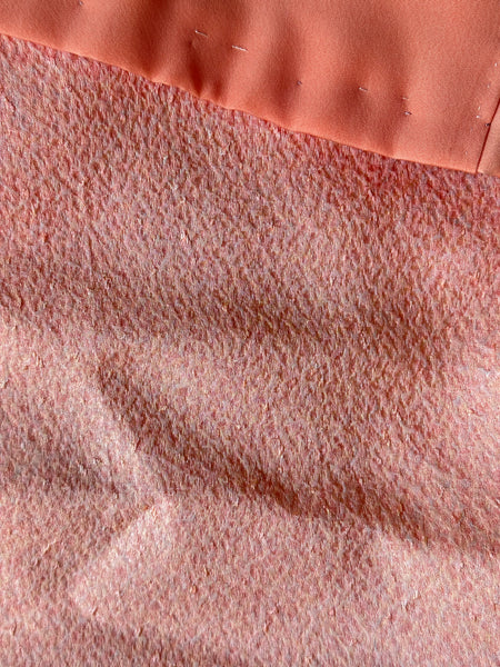 Silk Vintage Kimono Винтажное кимоно из шелка в розовом цвете из фактурной ткани "розовый лед"