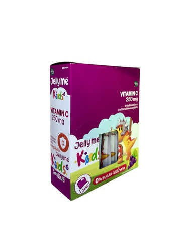 SAND-M Handy Herb Jelly Me Keods 6 Jelly Vitamin C 250 mg. 30 g.** *12 pcs.* (Dietary Supplement Product), Жевательное желе-саше для детей с высоким содержанием витамина С 250 мг со вкусом Винограда 30 гр*12 шт.