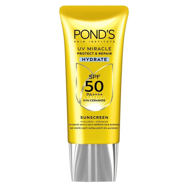 Pond's UV Miracle Protect Repair Hydrate SPF 50 PA++++ 30 g., Увлажняющий солнцезащитный крем для защиты и питания кожи SPF 50 PA++++ 30 гр.
