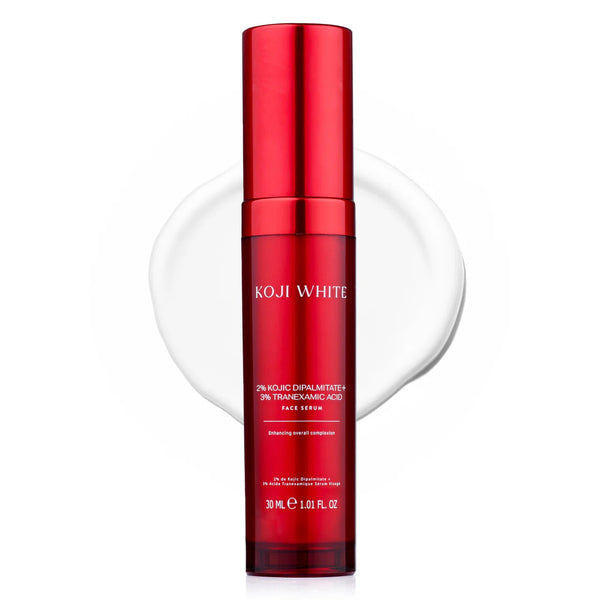 Koji White 2% Kojic Dipalmitate+ 3% Tranexamic Acid Face Serum 30 ml., Сыворотка для лица с 2 % дипальмитата койевой кислоты и 3 % транексамовой кислоты для выравнивания тона кожи с осветляющим эффектом 30 мл.
