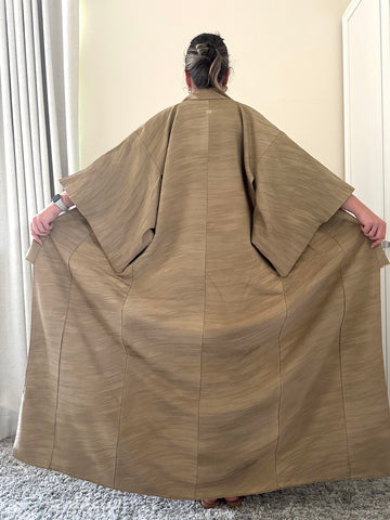 Silk Vintage Kimono Винтажное кимоно из шелка в цвете дикой горчицы