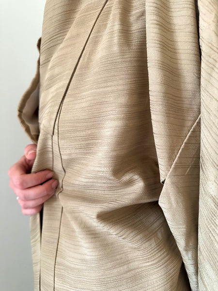 Silk Vintage Kimono Винтажное кимоно из шелка в цвете дикой горчицы