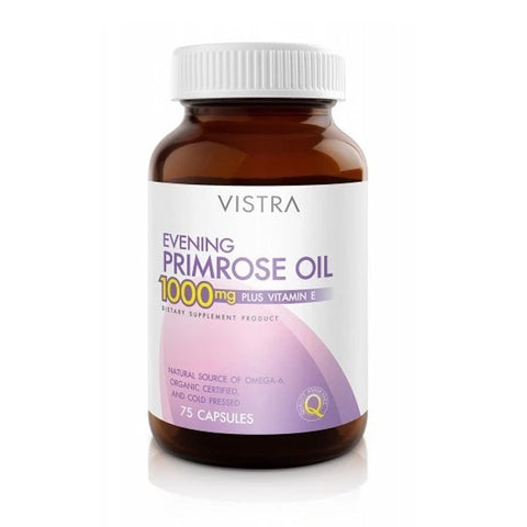 VISTRA Evening Primrose Oil 1000 mg 75 capsules, Масло примулы вечерней 1000 мг 75 капсул.