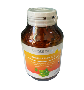Watsons Vitamin C 50 MG Dietary Supplement Product 200 Tablets Пищевая добавка с витамином С 50 мг. 200 табл.