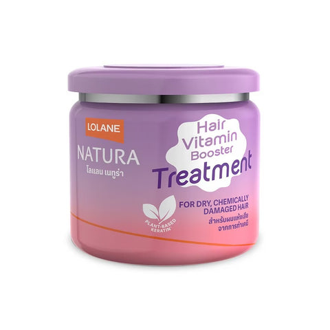 LOLANE Natura Hair Vitamin Booster Treatment For Dry, Chemically Damaged Hair 250 g., Витаминная маска-бустер для сухих, химически поврежденных волос 250 гр.