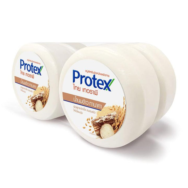 Protex Thai Therapy Bar Soap Rice Milk Thanaka 180 g.*4 pcs., Твёрдое мыло с рисовым молоком и экстрактом танаки набор 4 шт.*180 гр.