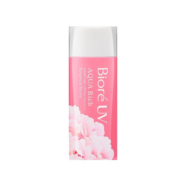 Biore UV Aqua Rich Watery Gel Botanical Peony SPF50+ PA++++ 90 ml., Солнцезащитный гель для лица на водной основе с ароматом пиона SPF50+ PA++++ 90 мл.