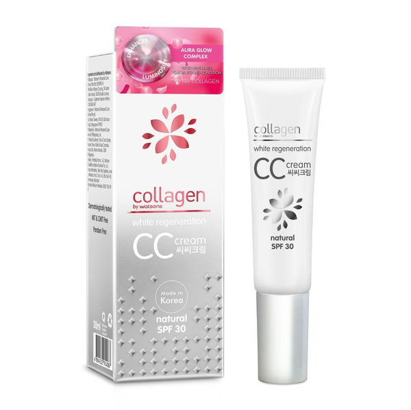 Watsons Collagen White Regeneration CС Cream Natural SPF30 30 ml., Восстанавливающий СС крем SPF30 30 мл.