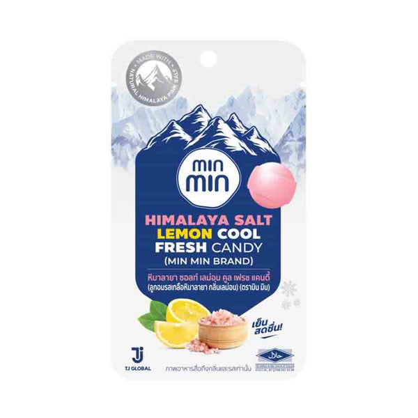 Min Min Brand  Himalaya Salt Lemon Cool Fresh Candy 21 g., Освежающие конфеты «Гималайская соль и Лимон» 21 гр.