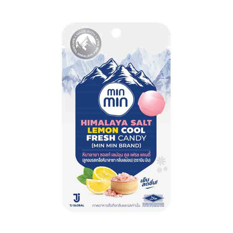 Min Min Brand  Himalaya Salt Lemon Cool Fresh Candy 21 g., Освежающие конфеты «Гималайская соль и Лимон» 21 гр.