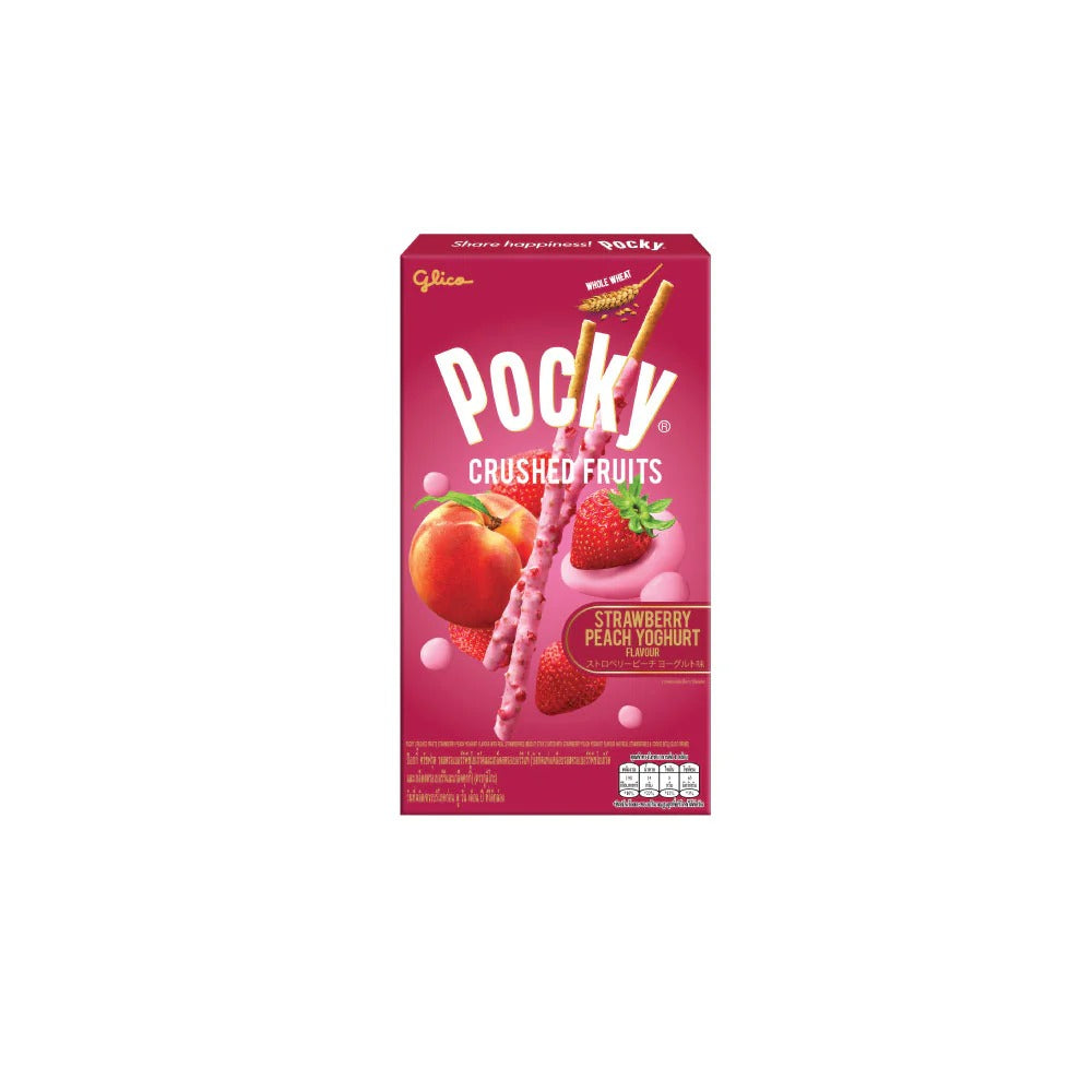 Glico Pocky Crushed Fruits 38 g., Соломка Pocky со вкусом йогурта