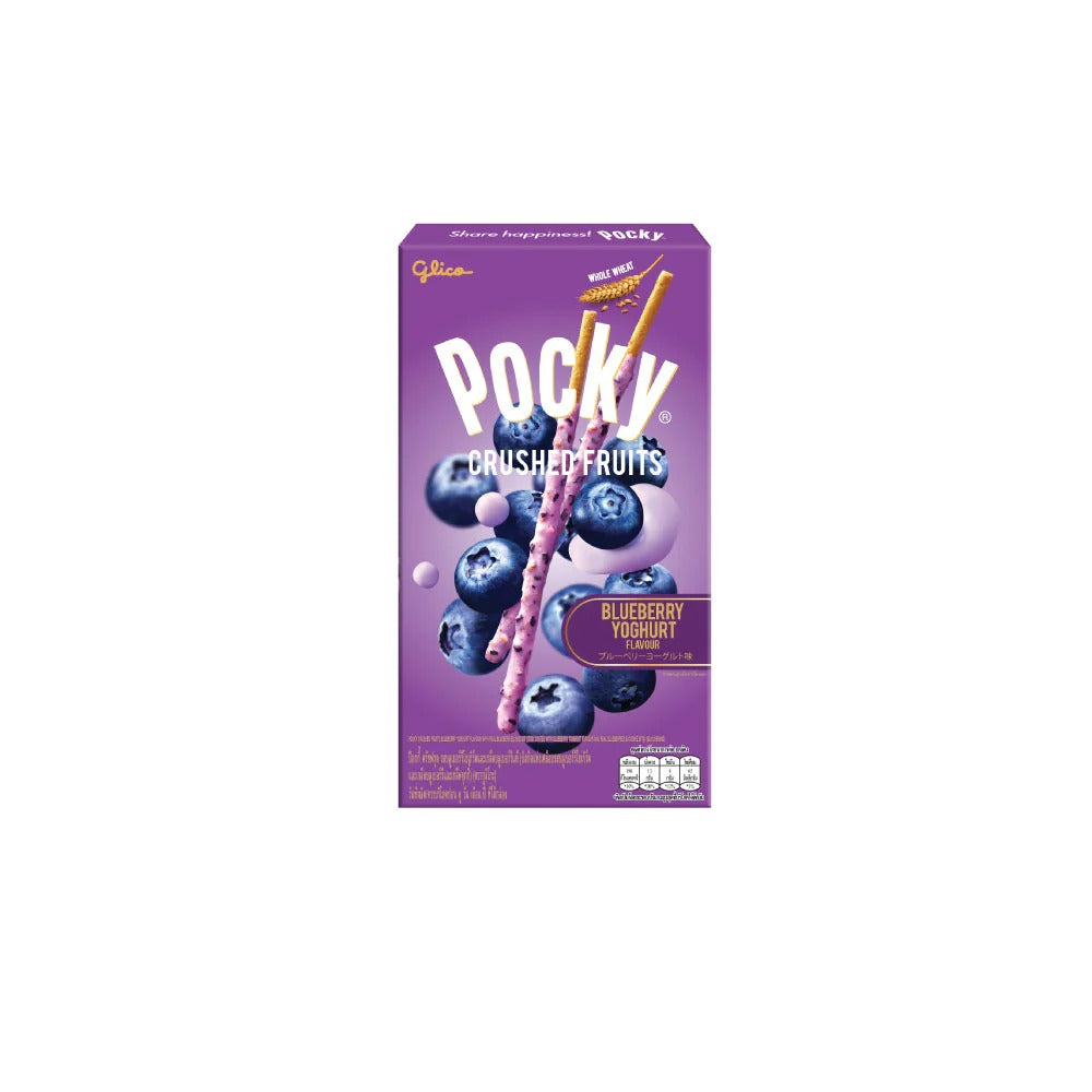 Glico Pocky Crushed Fruits 38 g., Соломка Pocky со вкусом йогурта и кусочками фруктов 38 гр.