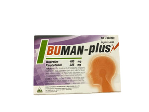 T.Man Pharma IBUMAN-Plus 10 Tablets., Таблетки обезболивающие и противовоспалительные Ибуман-плюс 10 таблеток.