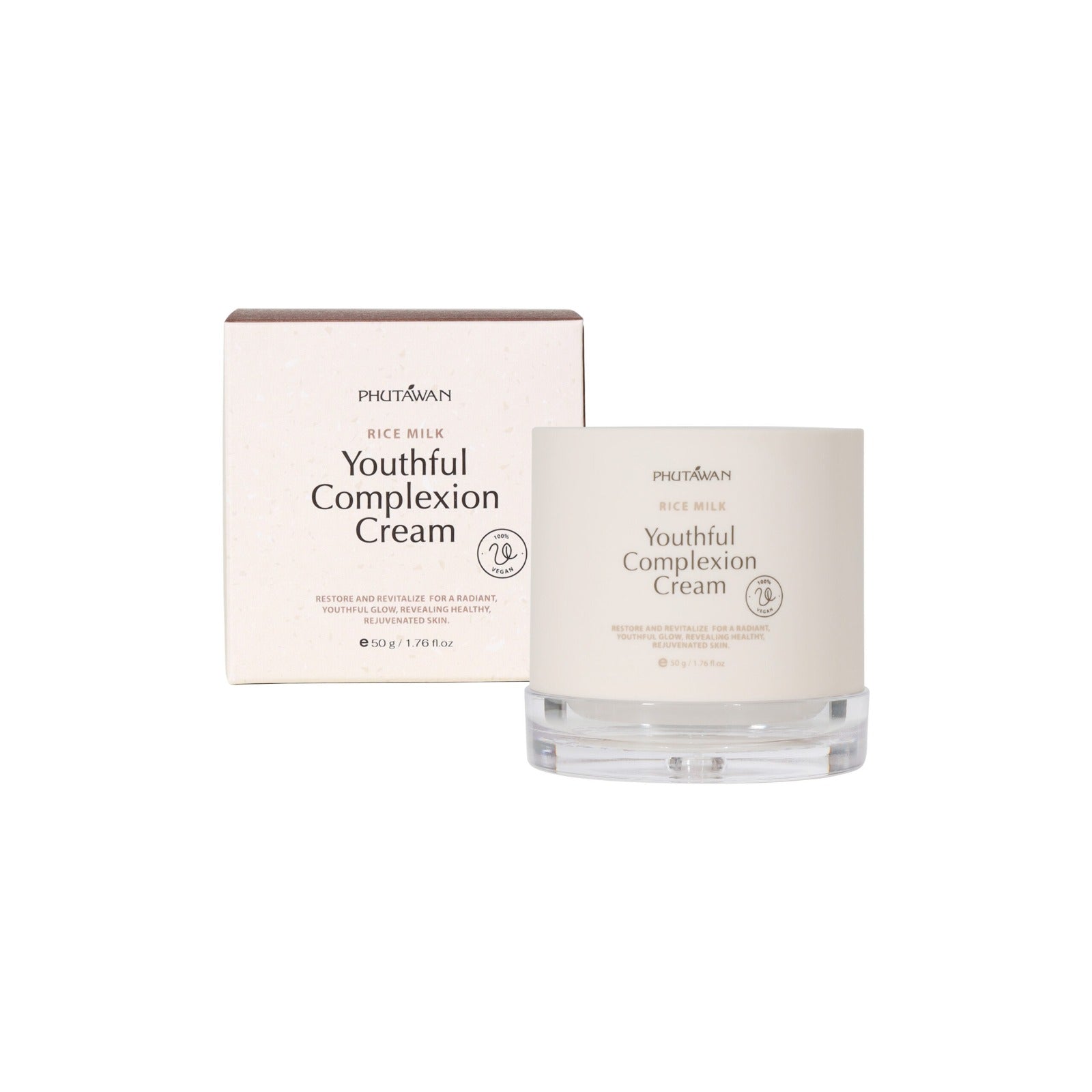 Phutawan Rice Milk Youthful Complexion Cream 50 g., Омолаживающий крем для лица с рисовым молоком 50 гр.