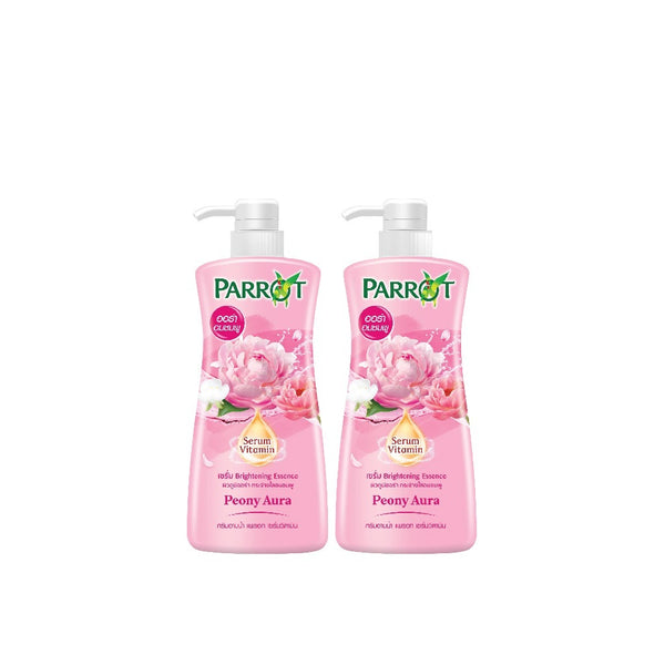 PARROT Botanicals Serum Vitamin Shower Cream Peony Aura 450 ml. x 2 pcs., Крем для душа Пионовая аура с витаминной сывороткой для придания сияния коже 450 мл x 2 шт.