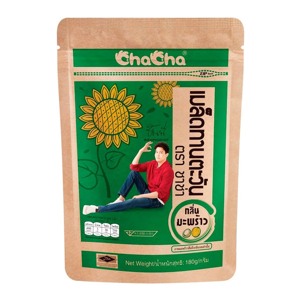 ChaCha Roasted Sunflower Seeds Coconut Flavor 180 g., Жареные семечки подсолнуха с кокосовым вкусом 180 гр.