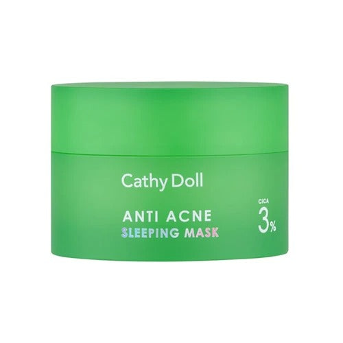 Karmart Cathy Doll Anti Acne Sleeping Mask 3% Cica 50 g., Ночная восстанавливающая маска для лица от акне, содержащая 3% экстракта центеллы азиатской  50 гр.
