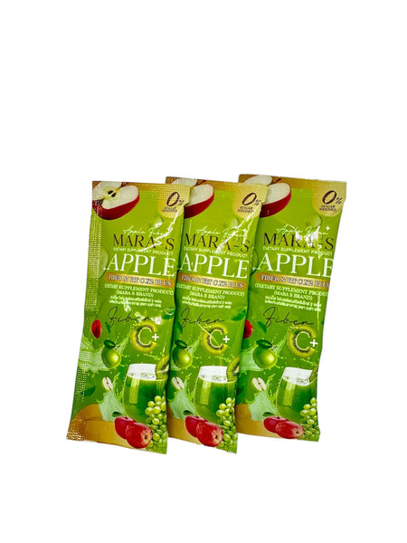 Mara-S Apple Fiber & Vit C X2 Plus 15 g.* 30 Sachets. (Dietary Supplement Product)., Яблочная клетчатка с витамином С для улучшения пищеварения и поддержания здорового обмена веществ набор 15 гр*30 шт.
