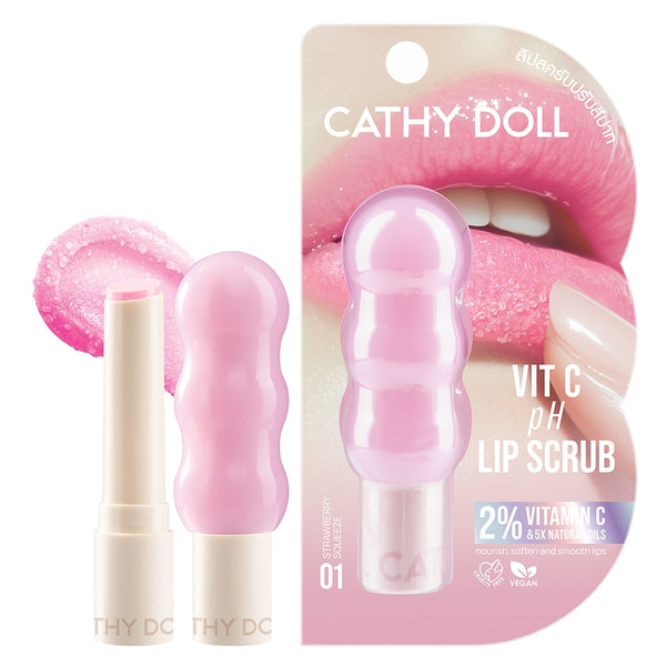 Karmart Cathy Doll Vit C PH Lip Scrub 2,3 g., Скраб для губ с витамином C и легким фруктовым ароматом 2,3 гр.