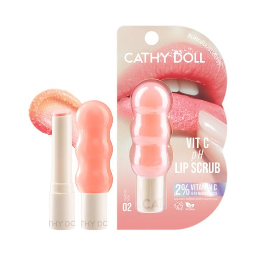 Karmart Cathy Doll Vit C PH Lip Scrub 2,3 g., Скраб для губ с витамином C и легким фруктовым ароматом 2,3 гр.