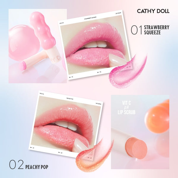 Karmart Cathy Doll Vit C PH Lip Scrub 2,3 g., Скраб для губ с витамином C и легким фруктовым ароматом 2,3 гр.
