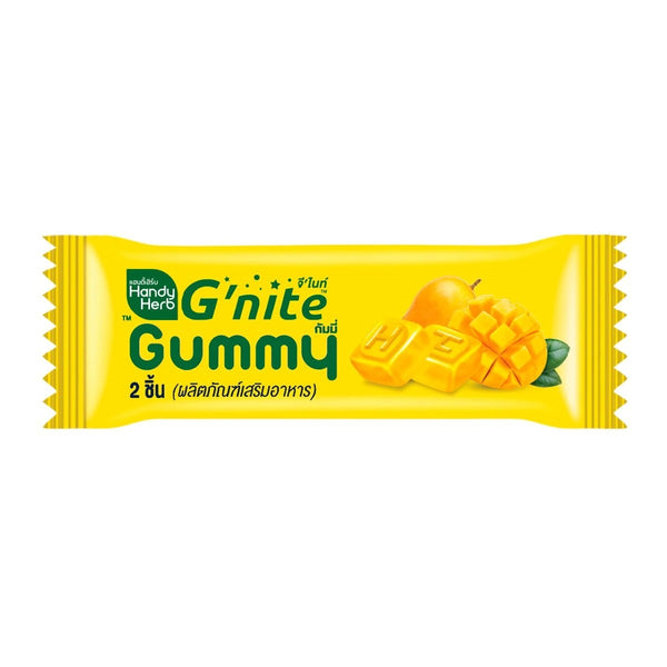 SAND-M Handy Herb G’nite Gummy Mango Flavor (Pack) 2 pcs * 15 sachets, Мармелад для крепкого сна с экстрактом рейши, ромашки и L-теанином со вкусом манго 2 шт*15 пакетиков.