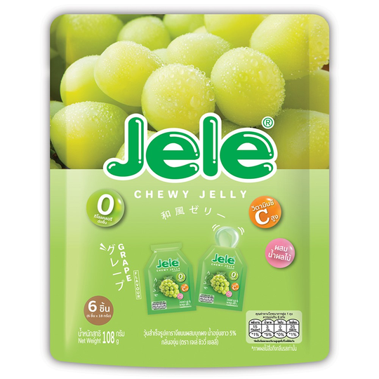 Jele Chewy Jelly (18 g.*6 pcs.) 108 g., Жевательное желе с виноградным соком 18 гр.*6 шт.