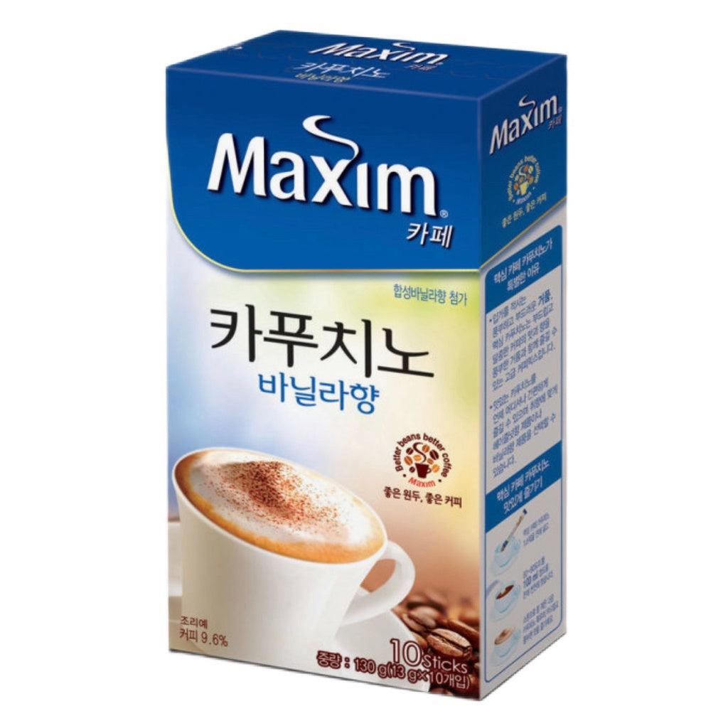 Maxim Cappuccino Vanilla Instant Coffee 13 g.* 10 pcs., Растворимый кофе Капучино со вкусом ванили 13 гр.*10 пак.