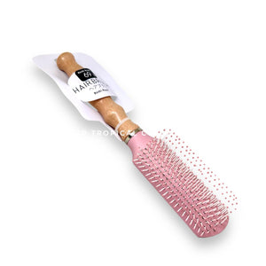 Moshi Moshi Hairbrush Массажная расческа для волос "Hello Kitty" с прямоугольной основой и деревянной ручкой