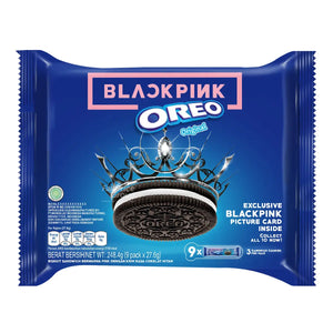 OREO Blackpink Cookie Sandwich Biscuit Original 27,6 g*9 pcs., Бисквитное черно-розовое печенье «ОРЕО» 27,6 гр.*9 шт.