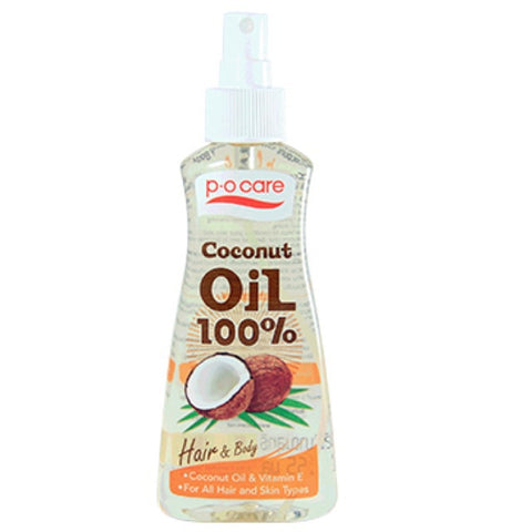 PO Care Coconut Oil Hair and Body 165 ml, Кокосовое парфюмированное масло для тела и волос 165 мл