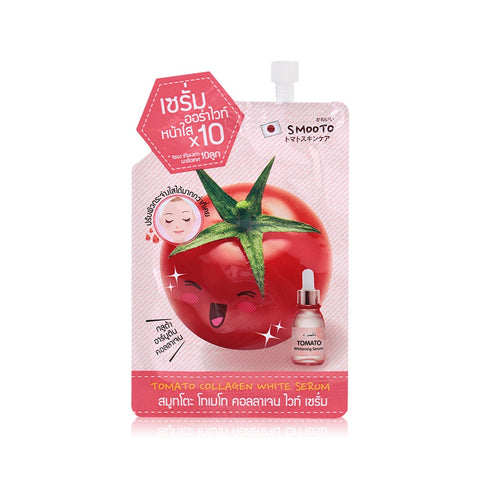 Smooto Tomato Collagen White Serum 10 g., Отбеливающая сыворотка для лица с экстрактом томата 10 гр.