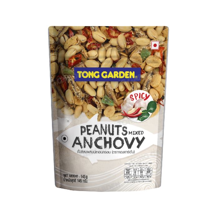 TONG GARDEN Peanuts Mixed Anchovy 145 g., Смесь из арахисов с анчоусами и приправами 145 гр.