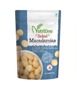 TONG GARDEN Nutrione Baked Macadamias 75 g., Орехи макадамия в заводской упаковке 75 гр.