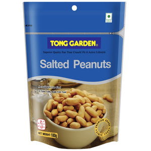 TONG GARDEN Salted Peanuts 160 g., Соленый жареный арахис в заводской упаковке 160 гр.