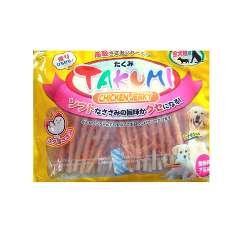 Dogaholic Takumi Chicken Jerky Spiral Stick Biscuit 30 pcs., Лакомство в виде колбасок с куриным вкусом для собак 30 шт.