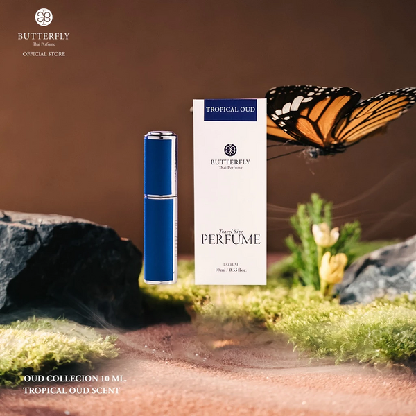 Butterfly Thai Perfume Oud Collection TROPICAL OUD Scent 10 ml., Парфюмерная вода "Тропическое агаровое дерево" из коллекции ароматов на основе удового дерева 10 мл.
