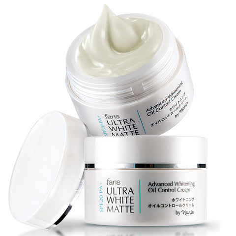 Faris Ultra White Matte Cream SPF 20 PA + 30 g., Матирующий крем для лица "Ultra White Matte" с отбеливающим эффектом SPF 20 PA + 30 гр.
