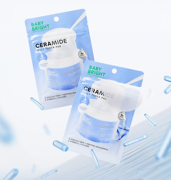 Karmart Baby Bright Ceramide Jelly Toner Pad 8 pads, Увлажняющие гелевые тонер-пэды для лица с керамидами 8 шт.