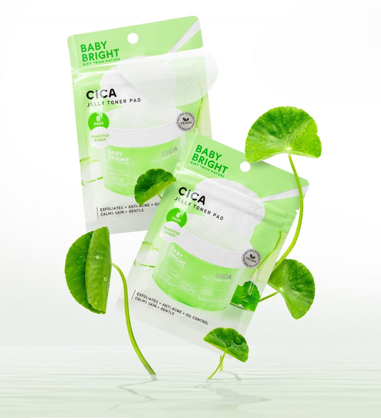 Karmart Baby Bright Cica Jelly Toner Pad 8 pads, Увлажняющие гелевые тонер-пэды для лица с центеллой азиатской 8 шт.