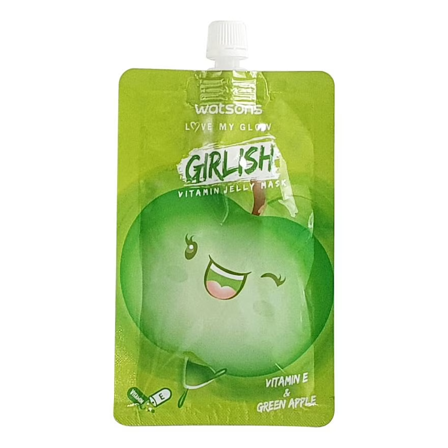 Watsons Girlish Vitamin Jelly Mask Vitamin E and Green Apple 15 ml., Омолаживающая желейная маска с витамином Е и экстрактом зеленого яблока для защиты от свободных радикалов 15 мл.