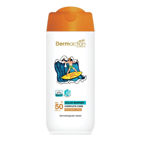 Watsons Dermaction Plus Advanced Sun Solar Barrier Face & Body Lotion SPF50+ PA++++ 150 ml., Солнцезащитный лосьон для лица и тела SPF50+ PA++++ 150 мл.