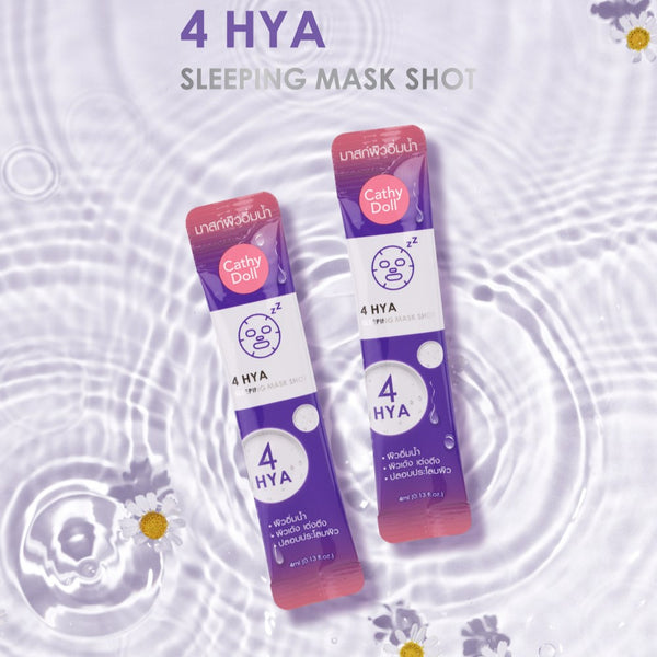 Karmart Cathy Doll 4Hya Sleeping Mask Shot 4 ml.*12 pcs., Ночная маска с гиалуроновой кислотой для увлажнения и молодости кожи лица 4 мл.*12 пак.