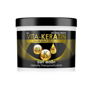 Vita Keratin Treatment Salon Daily Silky Straight 250 ml., Кератиновый кондиционер для окрашенных и поврежденных волос 250 мл