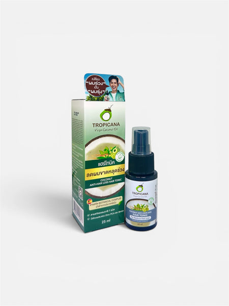 Tropicana Coconut Anti-Hair Loss Hair Tonic for Reduce Hair Fall 25 ml., Тоник с кокосовым маслом для уменьшения выпадения волос 25 мл.