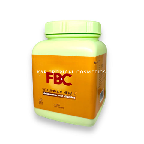 OLIC Sun Pharma FBC Vitamins & Minerals Antianemic with Vitamins 2000 tabl., Препарат FBC с витаминами и минералами от анемии 2000 табл.